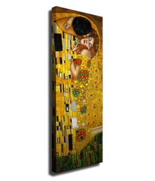 Wallity Lienzo Decorativo El Beso de Gustav Klimt 30 x 80 cm